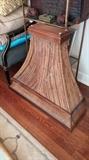 Antique Bamboo and Mahogany wall mount console