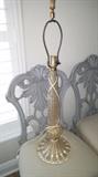 Pair of Murano lamps with original finials