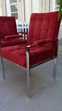 Milo Baughman set of dining chairs...4 in near perfect condition. Upholstery is original and nearly untouched