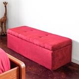 Maroon Upholstered Storage Chest/Bench 48"x20"x16" 60.00
