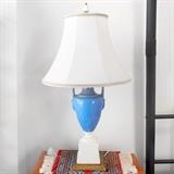 Antique Blue and White Ceramic Urn Style Table Lamp 90.00