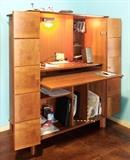 Multi-Purpose Computer Cabinet Grid Pattern w/Folding Doors 52"x42"x24" 490.00