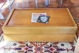 Upholstered Storage Ottoman w/Reversible Table Top 30"X50" 225.00