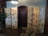 Two Maitland-Smith Painted Floor Screens.