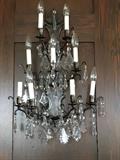 One of 6 Crystal Sconces, original to the house.
