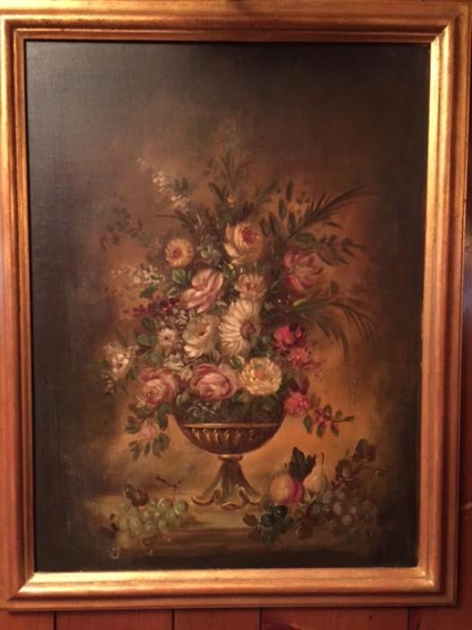 Vintage Floral Still Life (one of two)