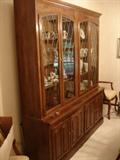 China cabinet--comprises two units that may be used side by side or separately