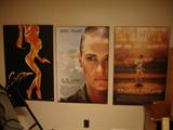 Professionally mounted and laminated movie posters