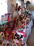 Holiday decorations, including huge selection of Santa Claus figures and items