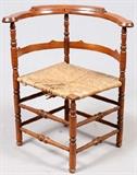 AMERICAN CORNER CHAIR, H 34", W 31", D 26"