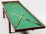 ENGLISH MAHOGANY GAMES TABLE, H 21", L 48", D 28",