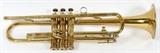 GEIB BRASS-PLATED TRUMPET, L 19"