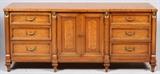 CENTURY EMPIRE MAPLE TRIPLE DRESSER, H 32", W 72", L 19"