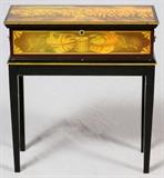 CHARGE OF THE SCOTS DECORATED MUSIC BOX CASE, H 23", W 21", D 9"