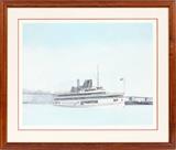 JIM CLARY, LITHOGRAPH, H 22", L 27", "PUT-IN-BAY"