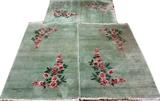 CHINESE HAND WOVEN WOOL, RUGS, 3 PCS., H 5', W 3'