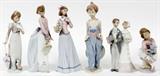 LLADRO PORCELAIN FIGURINES, 6 PIECES, H 6 1/2 - 9 3/4"