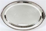 INTERNATIONAL 'LORD ROBERT' STERLING SERVING PLATTER, L 22"