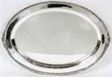 INTERNATIONAL 'LORD ROBERT' STERLING SERVING PLATTER, L 22"