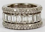 10.50CT DIAMOND STACKABLE BANDS, 3 PIECES, SIZE 6 1/4