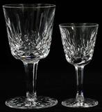 WATERFORD 'LISMORE' CRYSTAL STEMWARE, 24 PIECES, H 3 1/2"-4 1/2"
