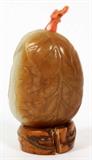 CHINESE JADE SNUFF BOTTLE, 19TH C., H 2 1/2"