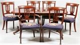 DUNCAN PHYFE STYLE MAHOGANY DINING SET