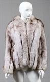 'FURS BY KIRSCHNER' POLAR WHITE FOX JACKET, SIZE 4-SMALL, L 25"