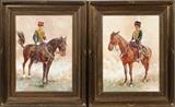 KENNETH WYNN (BRITISH, 1922-2009), OILS ON BOARD, TWO, 18" X 14", 'KINGS TROOP ROYAL HORSE ARTILLERY'