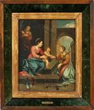 OLD MASTER OIL ON WOOD PANEL H 13" W 10 1/4" "BOLOGNESER MEISTER"