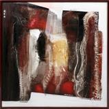 TENG BENG CHEW, PAINTING ON CANVAS, 1968, 43" X 46", ABSTRACT