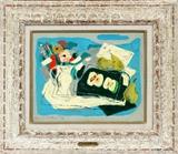 JEAN PHILLIPPE ISY DE BOTTON (FRENCH, 1898-1978) OIL ON CANVAS, C. 1966, H 13", W 15", "RYTHME DE FLEURS ET DE FRUITS"