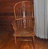 Oak windsor arm chair.
