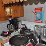 Black & Decker coffee pot, cookware, pots and pans, aluminum.