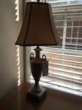 #32 (2) china painted lamps $150 each lamp