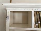 #10 white solid wood bookcase cabinet 60x16.5x72 $175
