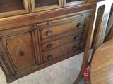 8 Drexel solid wood china cabinet 60x19x30 $375 — 