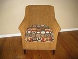 Wicker side chair