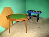 Card table and foosball table 