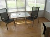 Patio table with (2) chairs