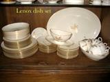 This is the Wheat pattern Lenox dish set.