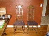 (6) hi back dining room chairs