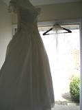 Wedding dress and veil  - Really beautiful in person!  About a size 8