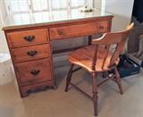 Computer Desk W/ Glass Top