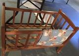 Wooden Doll Cradle