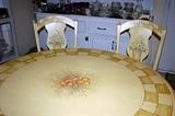 50’’ Round Country Kitchen Table W/ 4 Chairs
