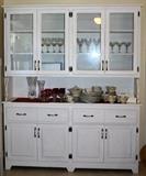: Large Country White Wall Cabinet