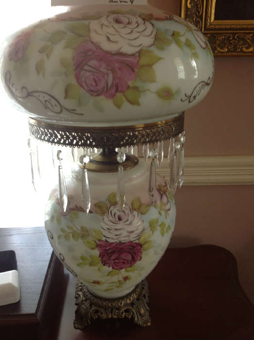 Hand Painted GWTW lamp.