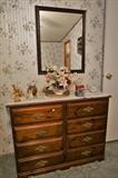Dresser and mirror
