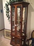Lighted curio cabinet